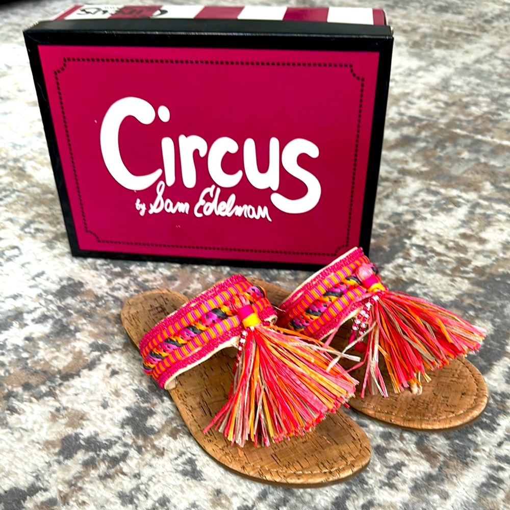 Circus by Sam Edelman Multicolor Tassel Sandals